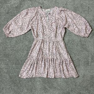 STUDIO by BOBEAU Dress Womens Medium Pink Fit & Flare Boho Girly Hippie Peasant